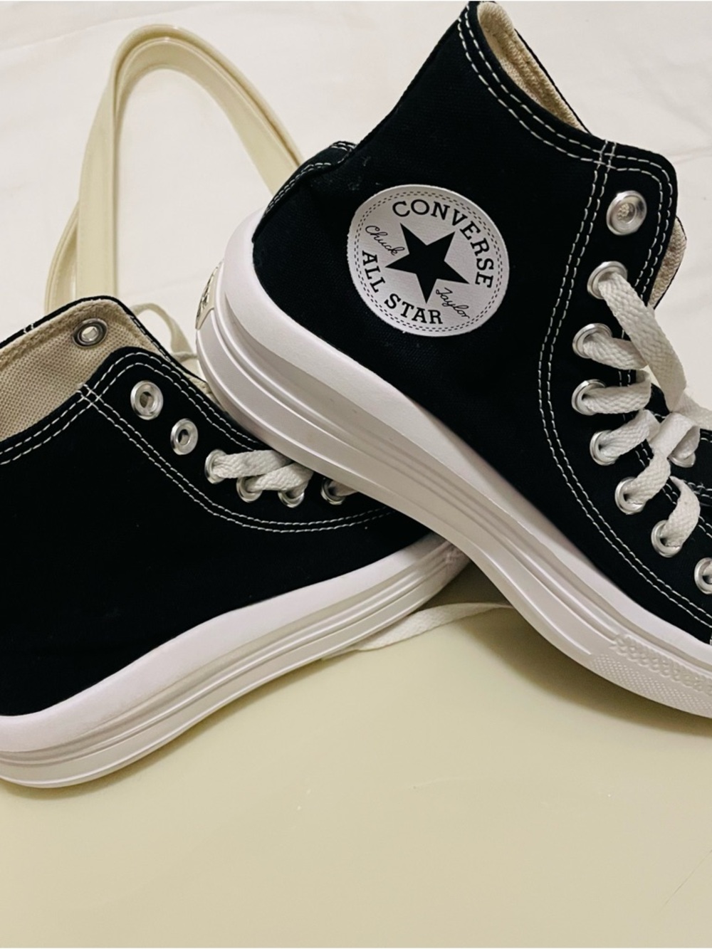 Converse  Black High Top Sneakers